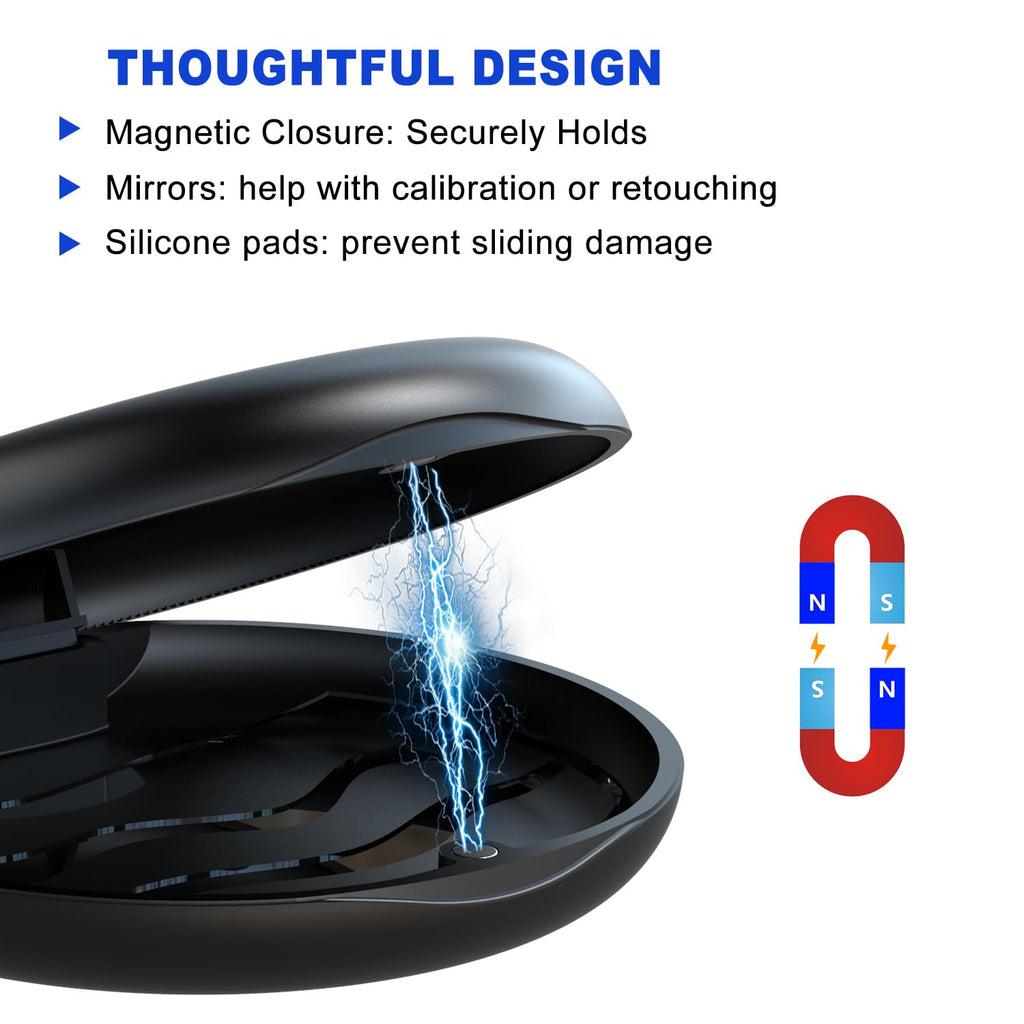 2 Pack Aligner and Retainer Case,  Slim Aligner Case Compatible with Invisalign, Mouth Guard Case, Orthodontic Case, Teeth Braces Case, Night Guard Case Container Storage Holder Black.