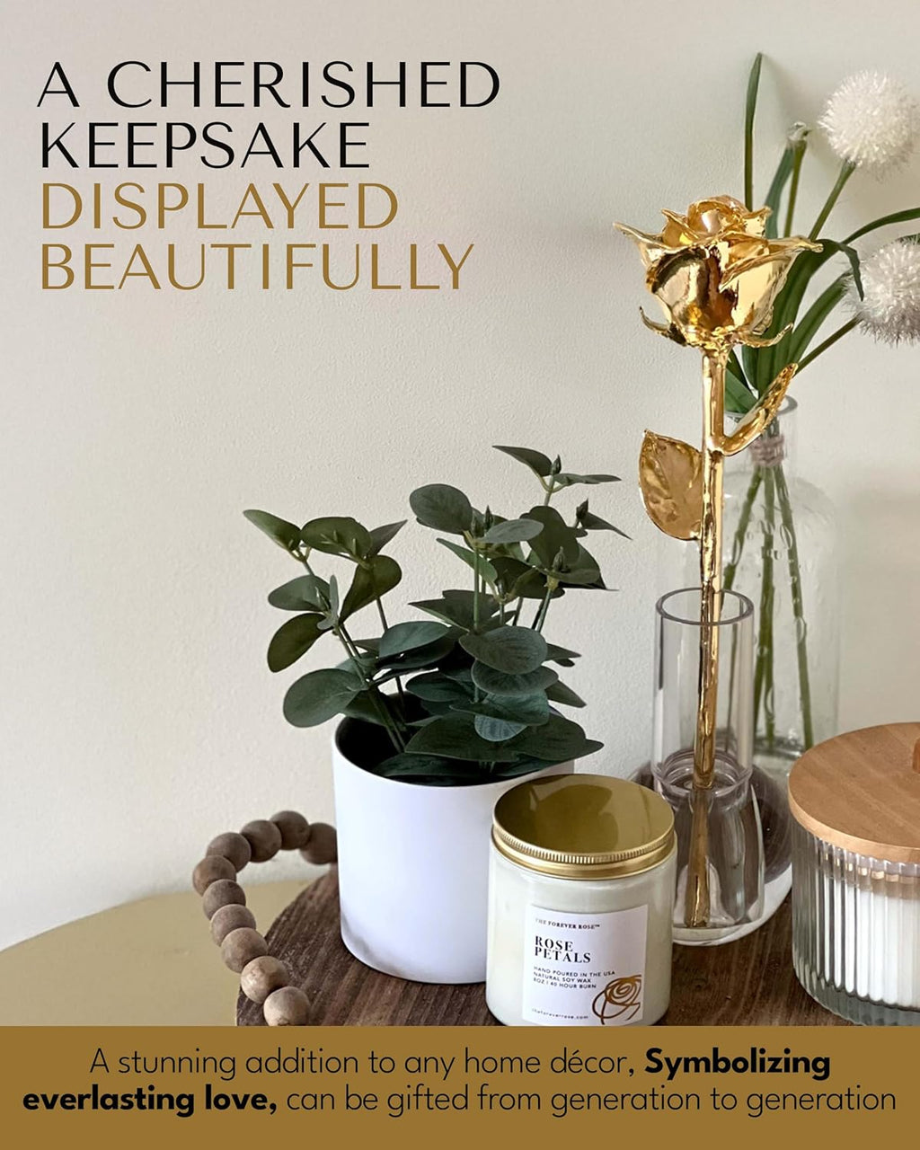 24K Gold Dipped Real Rose – Handmade, Long-Lasting Preserved Flower in Gold Gift Box – Romantic Gift for Anniversary, Valentine'S Day, Mother'S Day, Birthday, Wedding, Wife, Girlfriend