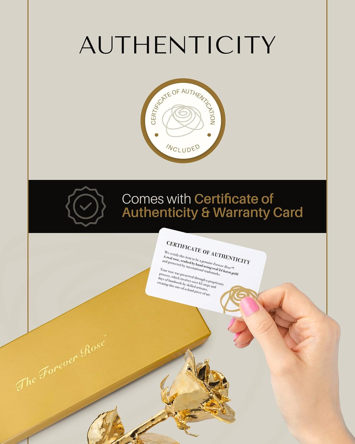 24K Gold Dipped Real Rose – Handmade, Long-Lasting Preserved Flower in Gold Gift Box – Romantic Gift for Anniversary, Valentine'S Day, Mother'S Day, Birthday, Wedding, Wife, Girlfriend